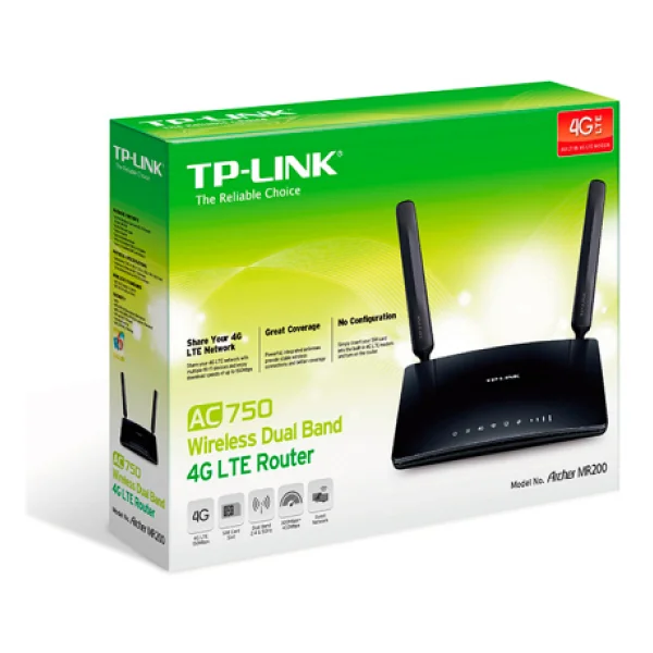 Tp-Link Archer Mr200 Lte 4 Port 750 Mbps Mobil Modem - Görsel 4