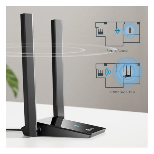 Tp-Link Archer Tx20u Plus 1800 Mbps Kablosuz Ağ Adaptörü - Görsel 4