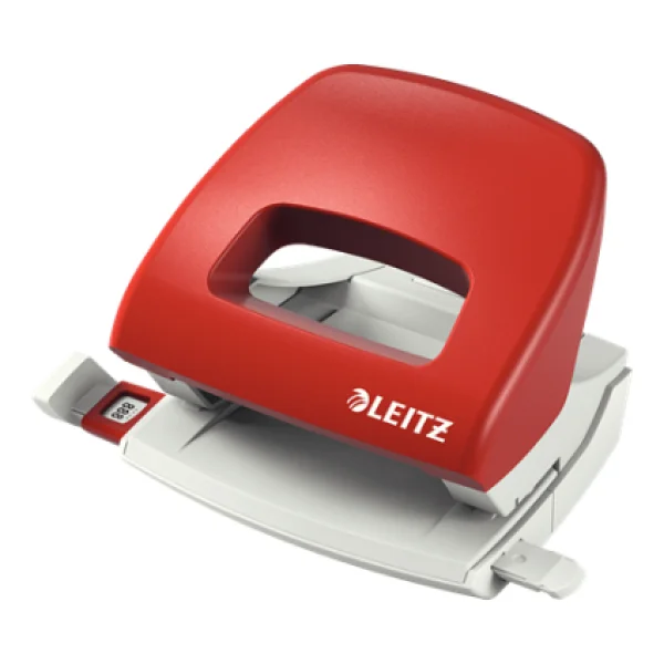 Leitz 5038 16 Sayfa Kırmızı Masa Tipi Delgeç - Görsel 4