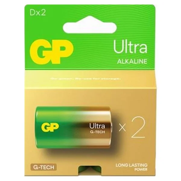 Gp Lr20 Ultra Alkalin 2'li D Büyük Pil - Görsel 6