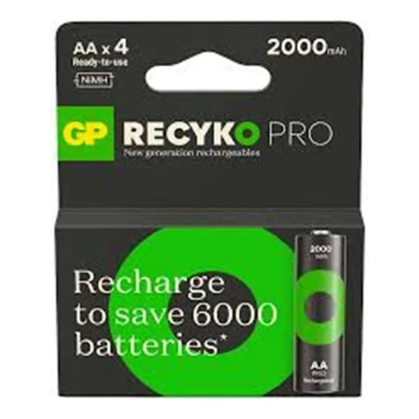 Gp Recyko Pro 2000 mAh 4'lü Şarjlı Aa Kalem Pil - Görsel 4