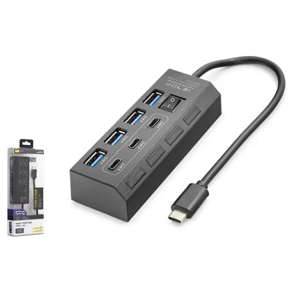 Hadron Hdx7057 7 Port Type-C USB Çoğaltıcı - Görsel 2