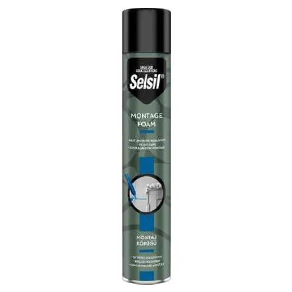 Selsil 750 Ml 600 Gr Poliüretan Montaj Köpüğü - Görsel 5
