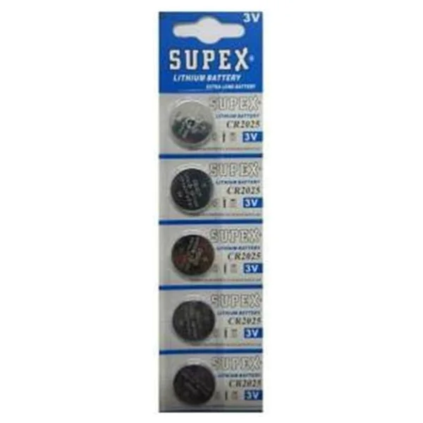 Supex Cr2025 3v 5'li Lityum Düğme Pil - Görsel 4