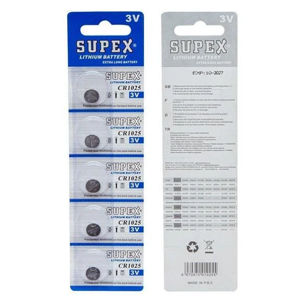 Supex Cr1616 3v Lityum Düğme Pil 5'li - Görsel 4