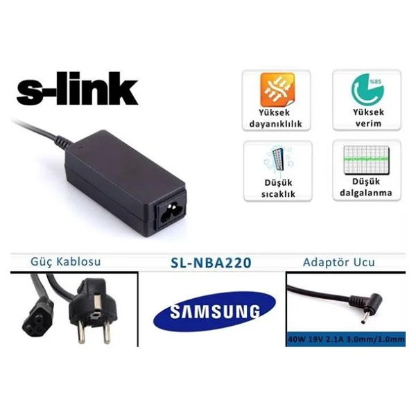 S-Link Sl-Nba220 40 W Netbook Adaptörü - Görsel 3
