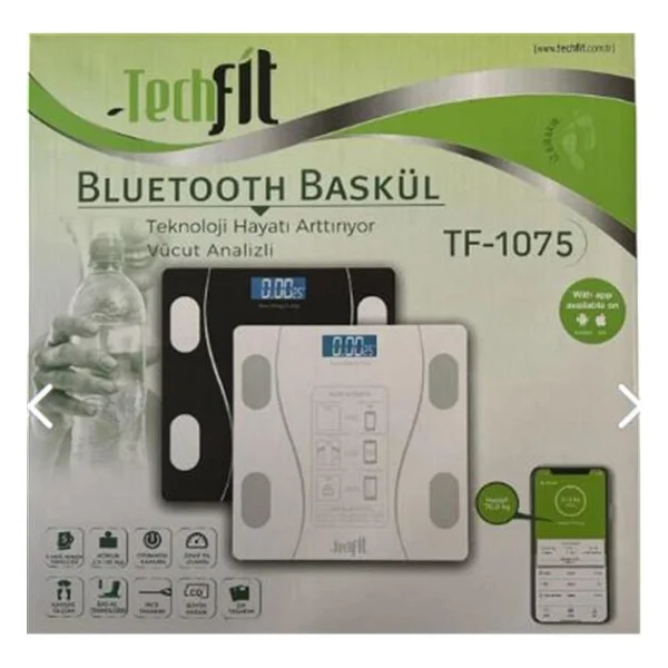 Techfit Tf-1075 Cam Akıllı Dijital Baskül - Görsel 5