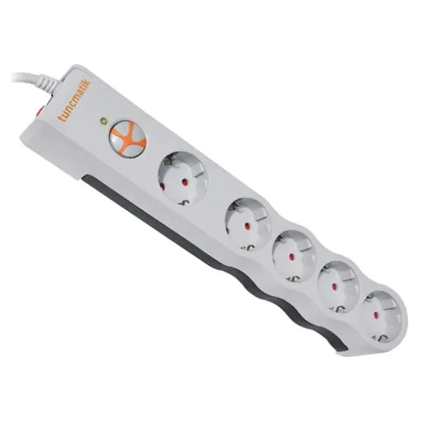 Tunçmatik Powersurge Tsk6134 1050 Joule Beyaz 1.5 M 5'li Akım Korumalı Priz - Görsel 4