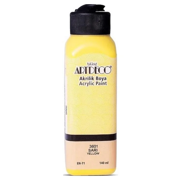 Artdeco 140 Ml 3601 Sarı Akrilik Boya - Görsel 3