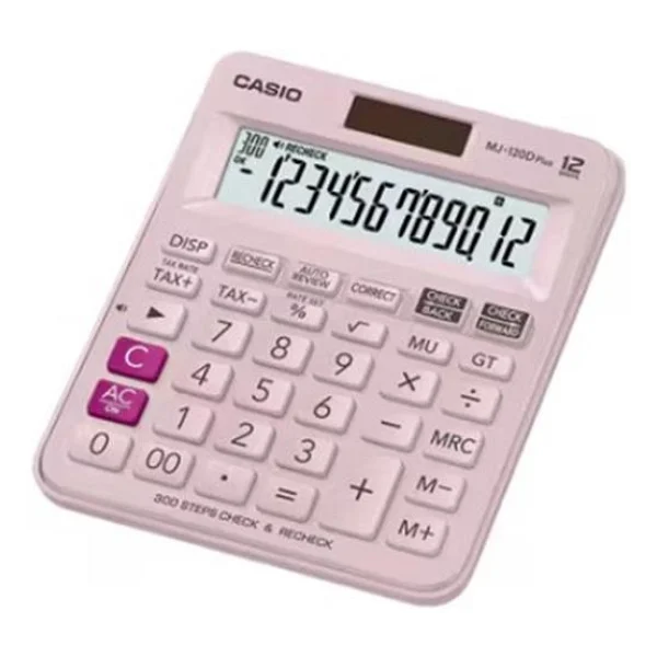 Casio Mj-120d Plus Pembe 12 Haneli Masaüstü Hesap Makinesi - Görsel 4