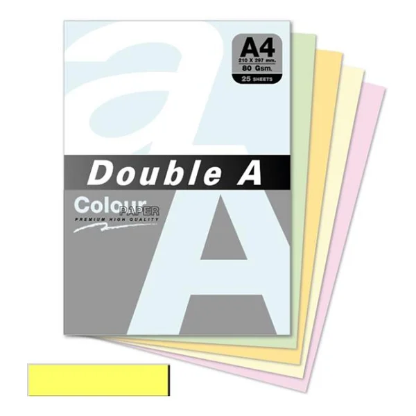 Double A A4 80 Gr 25 Yaprak Pastel Fotokopi Kağıdı - Görsel 4