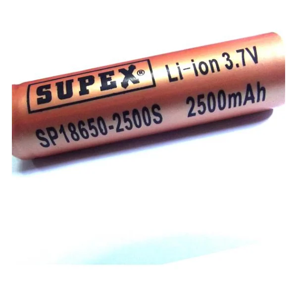 Supex Icr18500-1500ma 3.7v 10c Lityum İon Pil - Görsel 3