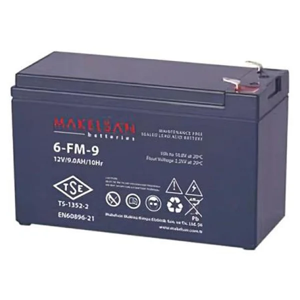Makelsan 6fm-9 12v 9ah Kuru Tip Akü - Görsel 4
