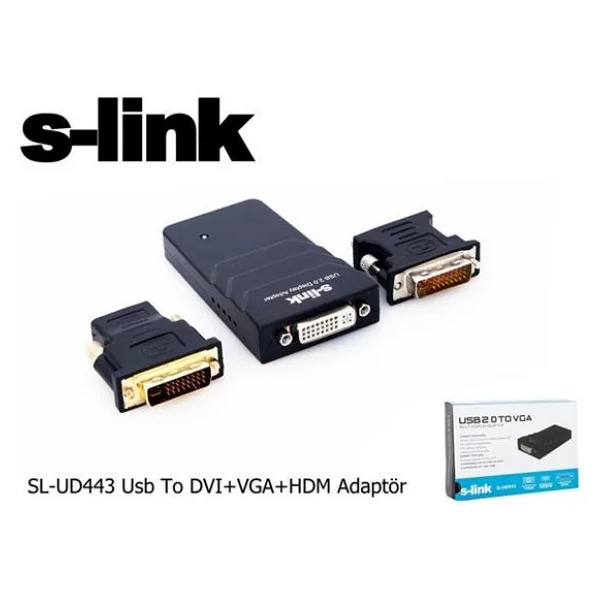 S-Link Sl-Ud443 USB To Dvı+Vga Dönüştürücü - Görsel 9