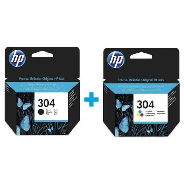 Hp 304 N9k06ae Siyah + Renkli 2'li Set Kartuş - Görsel 3