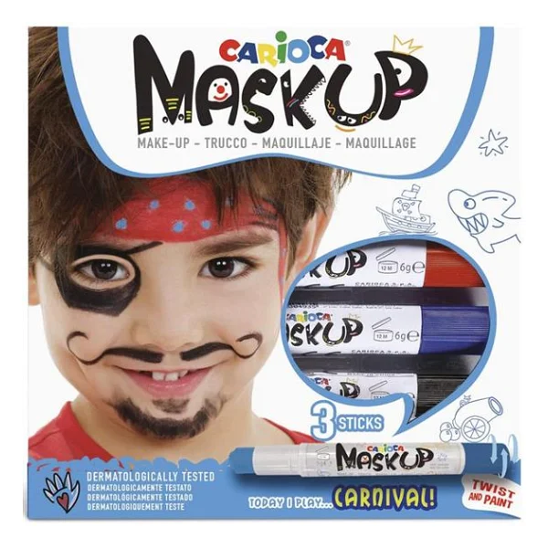 Carioca Mask Up Karnaval 3 Renk Yüz Boyası - Görsel 9