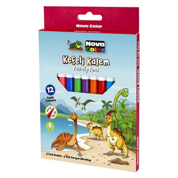 Nova Color Nc-871 12'li Keçeli Kalem Seti - Görsel 4