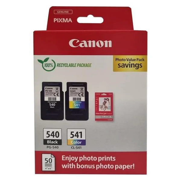 Canon Pg-540+Cl-541 Renkli + Siyah 2'li Set Kartuş - Görsel 5