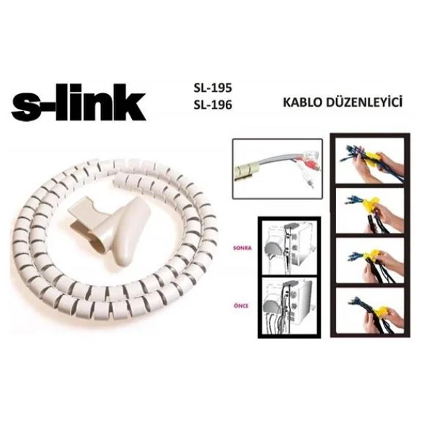S-Link Sl-195 22 Mm 20 M Gri Kablo Toplayıcı - Görsel 8