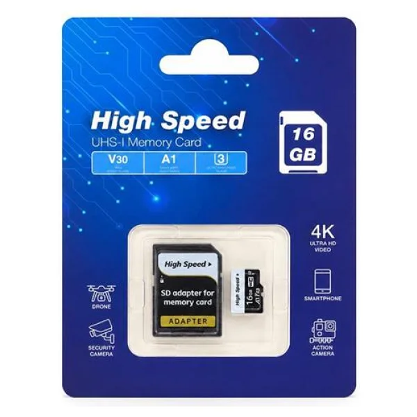 Elba High Speed Class 10 Uhs-I U3 A1 V30 16 GB Micro Sd Kart - Görsel 6