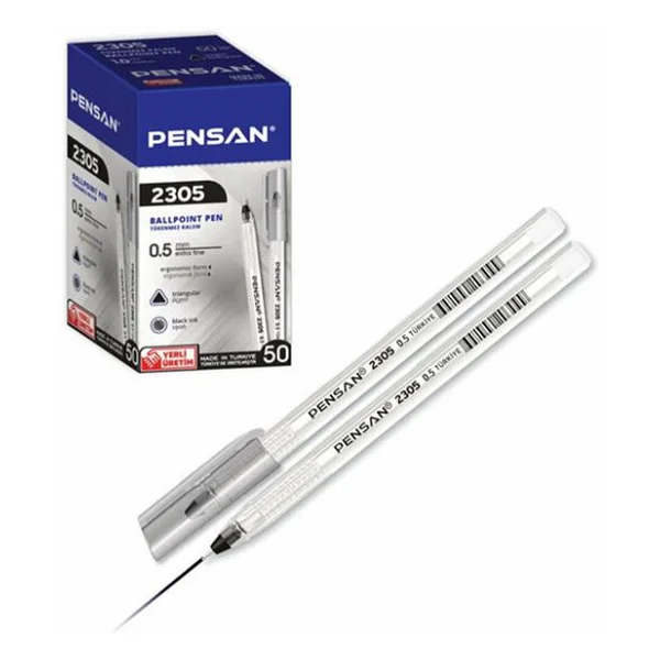 Pensan 2305 Üçgen 0.5 Mm 50'li Tükenmez Kalem - Görsel 6