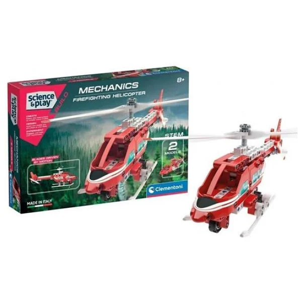 Clementoni Mekanik Laboratuvarı Firefighting Helikopter 75075 - Görsel 3