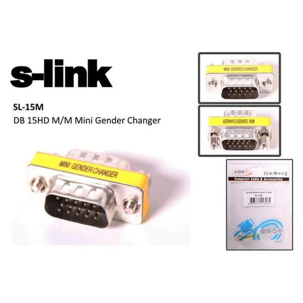 S-Link Sl-15f 15 Pin F/F Metal Vga Çevirici - Görsel 5