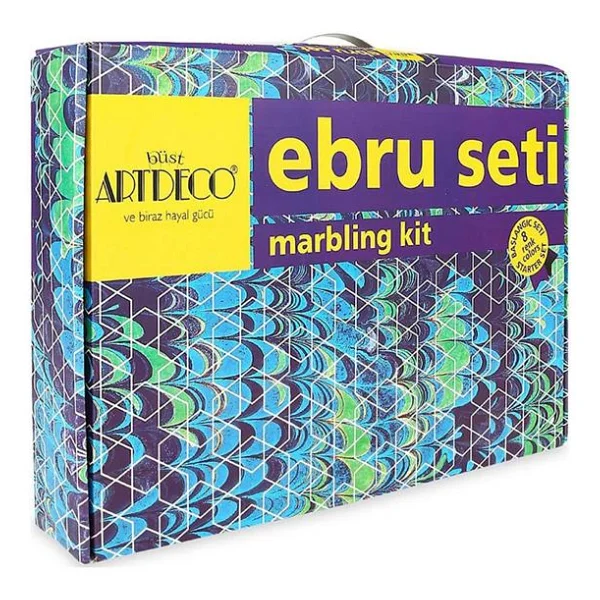 Artdeco 8 Renk Ebru Başlangıç Seti - Görsel 9
