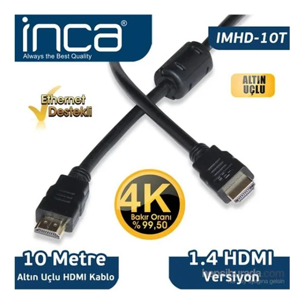 Inca Imhd-10t 10 M 4K Hdmı Kablo - Görsel 7
