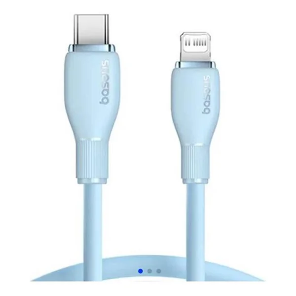 Baseus Pudding 1.2 M Mavi Type-C To Lightning Hızlı Şarj Kablosu - Görsel 3