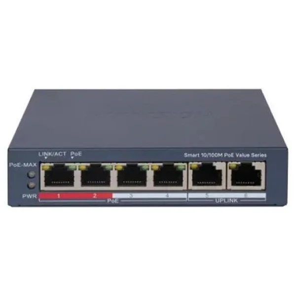 Hikvision Ds-3e1106p-Eı/M 4 Port Poe Switch - Görsel 6