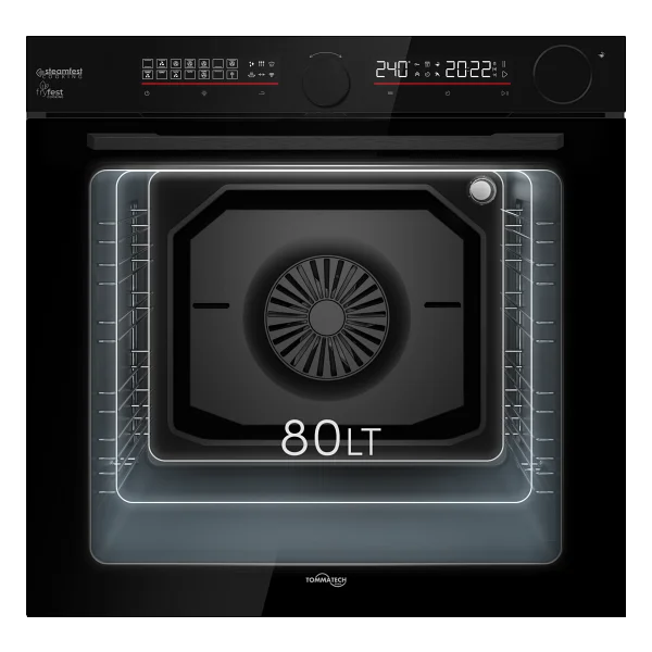Tommatech Taf6001ıs Inox Cam Ankastre Fırın - Görsel 6