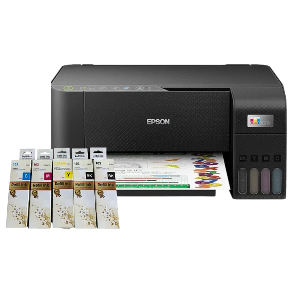 Epson Ecotank L3250 Wi-Fi + Tarayıcı Renkli Çok Fonksiyonlu Tanklı Mürekkep Püskürtmeli Yazıcı - Muadil Mürekkepli - Görsel 3