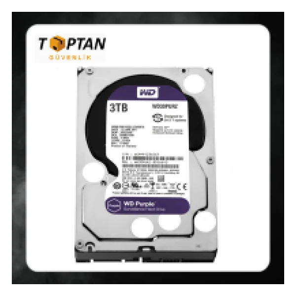 Western Digital Purple Wd30purz Sata 3.0 5400 Rpm 3.5" 3 TB Harddisk - Görsel 3