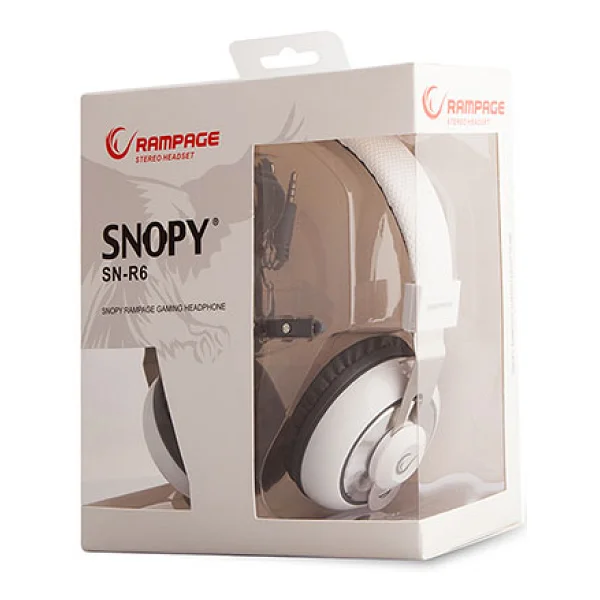 Snopy Rampage Sn-R6 Oyuncu Beyaz Mikrofonlu Kulaklık - Görsel 5