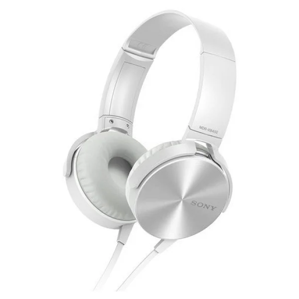 Sony Mdrxb450apw.Ce7 Mikrofonlu Beyaz Kulaküstü Kulaklık - Görsel 2