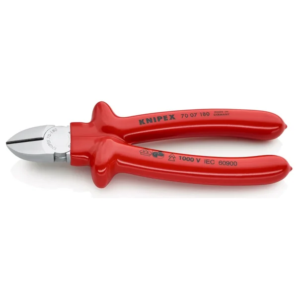 Knipex 7007180 180 mm Yan keski - Görsel 3
