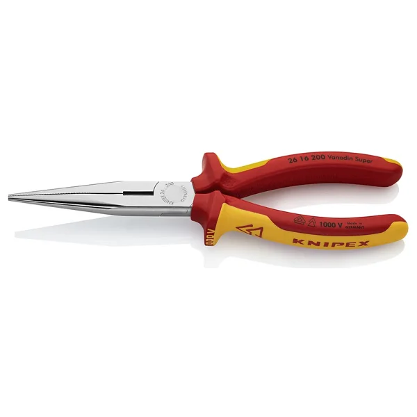 Knipex 26 16 200 1000 V Yalıtımlı Uzun Kargaburun - Görsel 4