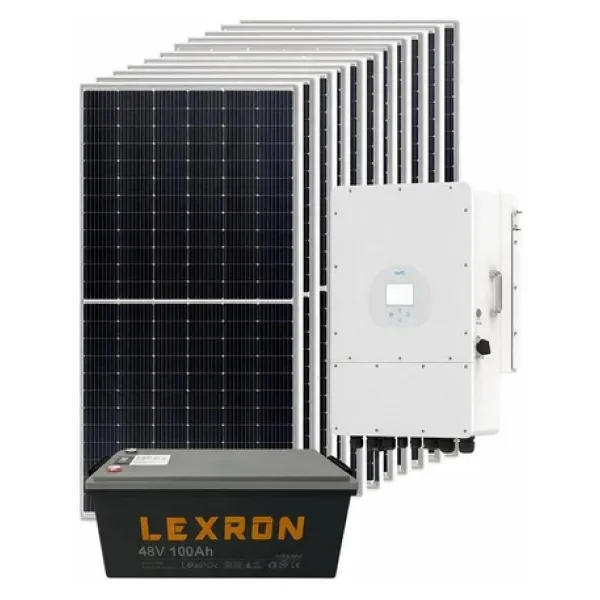 12Kw Trifaze Hibrit Güneş Enerjisi Sistemi 1