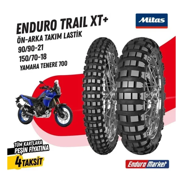 150/70-18-90-90/21 Takım Mitas Enduro Traıl Xt+ Arka Lastik