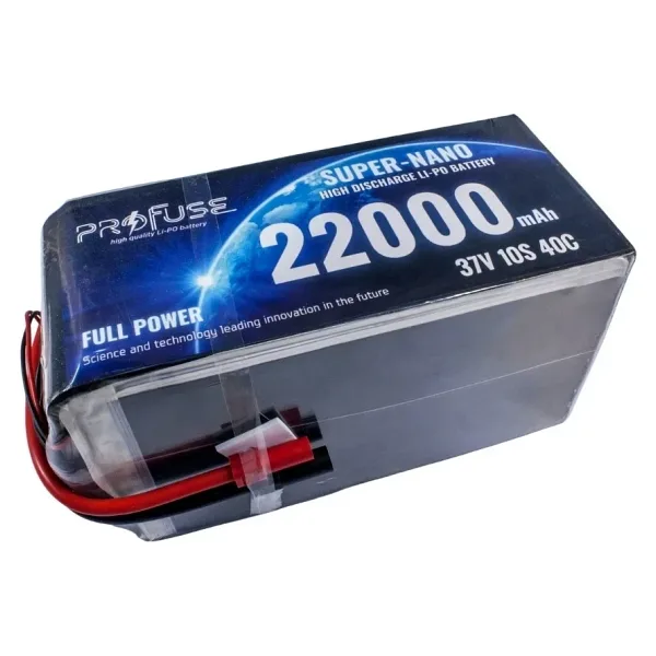 37V 10S 22000mAh 40C Lipo Batarya