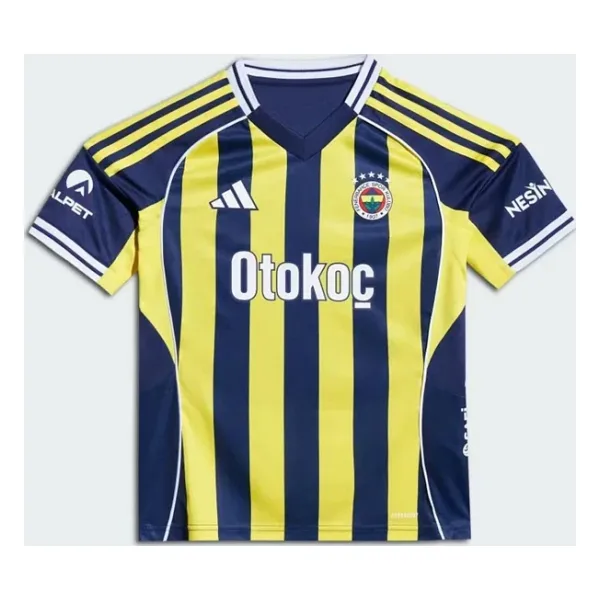 Adidas KD7290 2025/2026 İç Saha Çubuklu Çocuk Fenerbahçe Forması