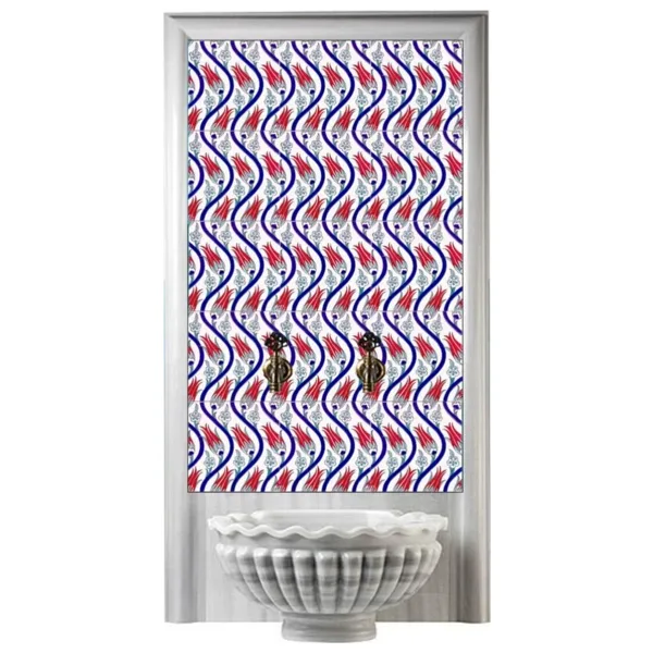 Armada Çini 60x100 Cm Ac 20 Sarmaşık Serigraf Türk Hamamı Pano
