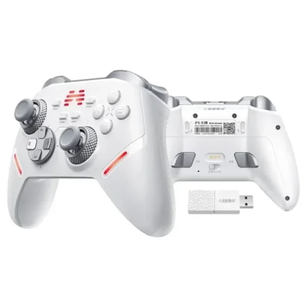 BEITONG KP40 TMR Sertlik Ayarlanabilir Joystick Kablosuz Beyaz Gamepad ( PC Uyumlu )