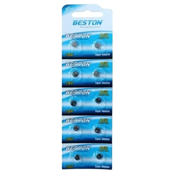 Beston Ag1 Lr621/ Lr60 1,5V Alkalin 10'Lu Saat Pili - Düğme Pil