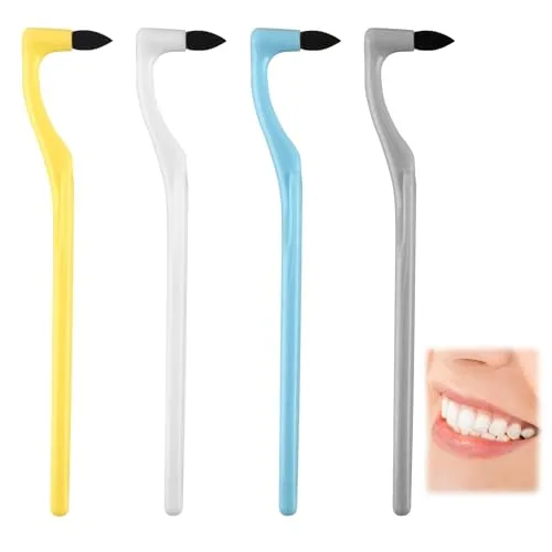 BIVOFU 4 adet diş taşı çıkarıcı, diş fırçası leke çıkarıcı, diş parlatıcı, diş taşı çıkarıcı seti, profesyonel diş bakım kiti, ev ve renk değişikliği temizleme, karışık renkler