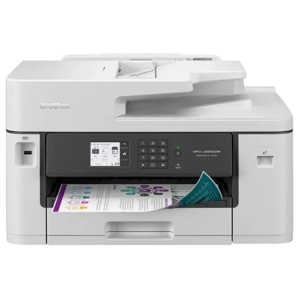 Brother MFC-J2340DW Tarayıcı + Fotokopi + Faks Renkli Çok Fonksiyonlu Mürekkep Püskürtmeli Yazıcı