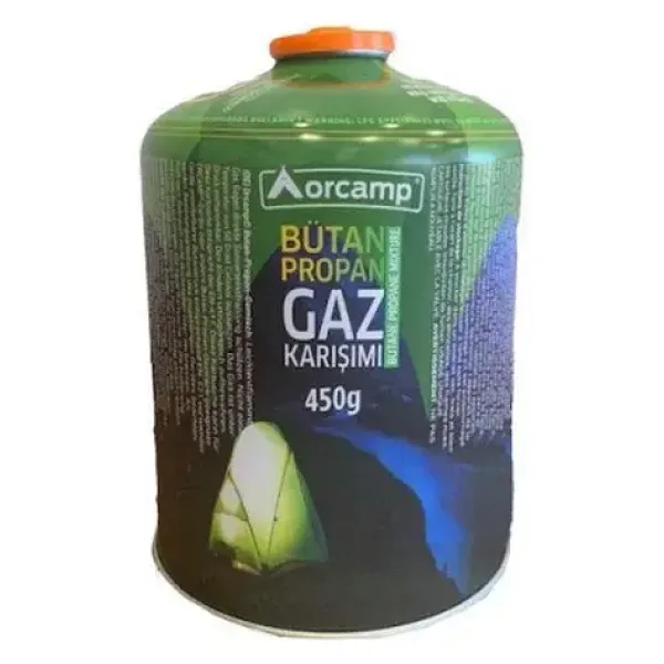 Büyük Tombul Bütan Propan Gaz Kartuş Kore Tipi Ocaklar Için 450GR