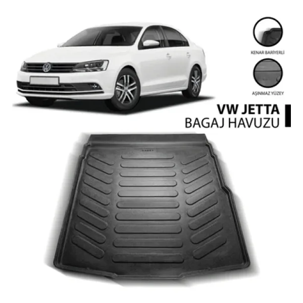 Çobanoğlu Jetta 2011-2016 3D Bagaj Havuzu.
