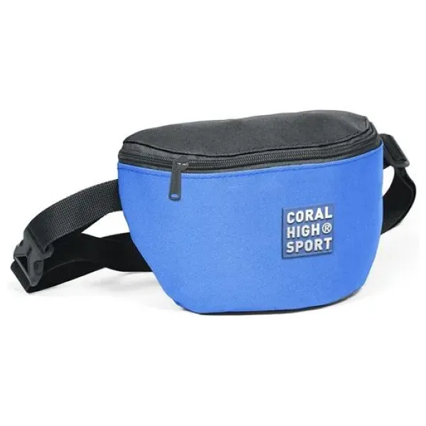 Coral High Sport Siyah-A.Mavi İki Bölmeli Bel Çantası
